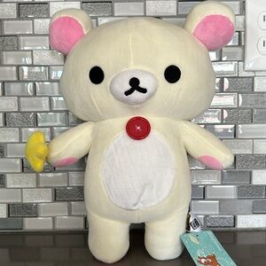 ⭐️San-X Rilakkuma KORILAKKUMA HOLDING STAR Plush / 14” / Kawaii / BRAND NEW⭐️